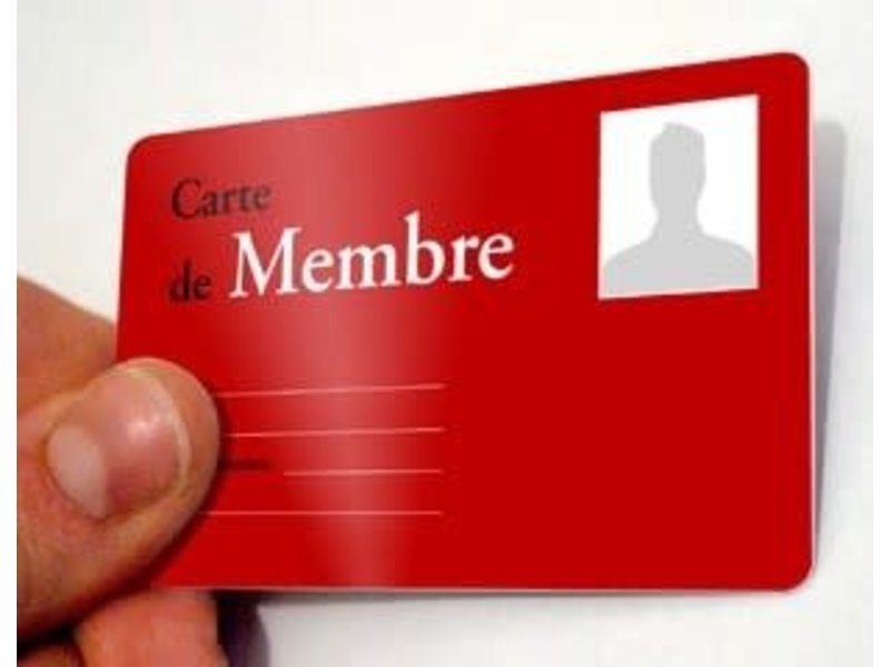 Carte de membre annuelle