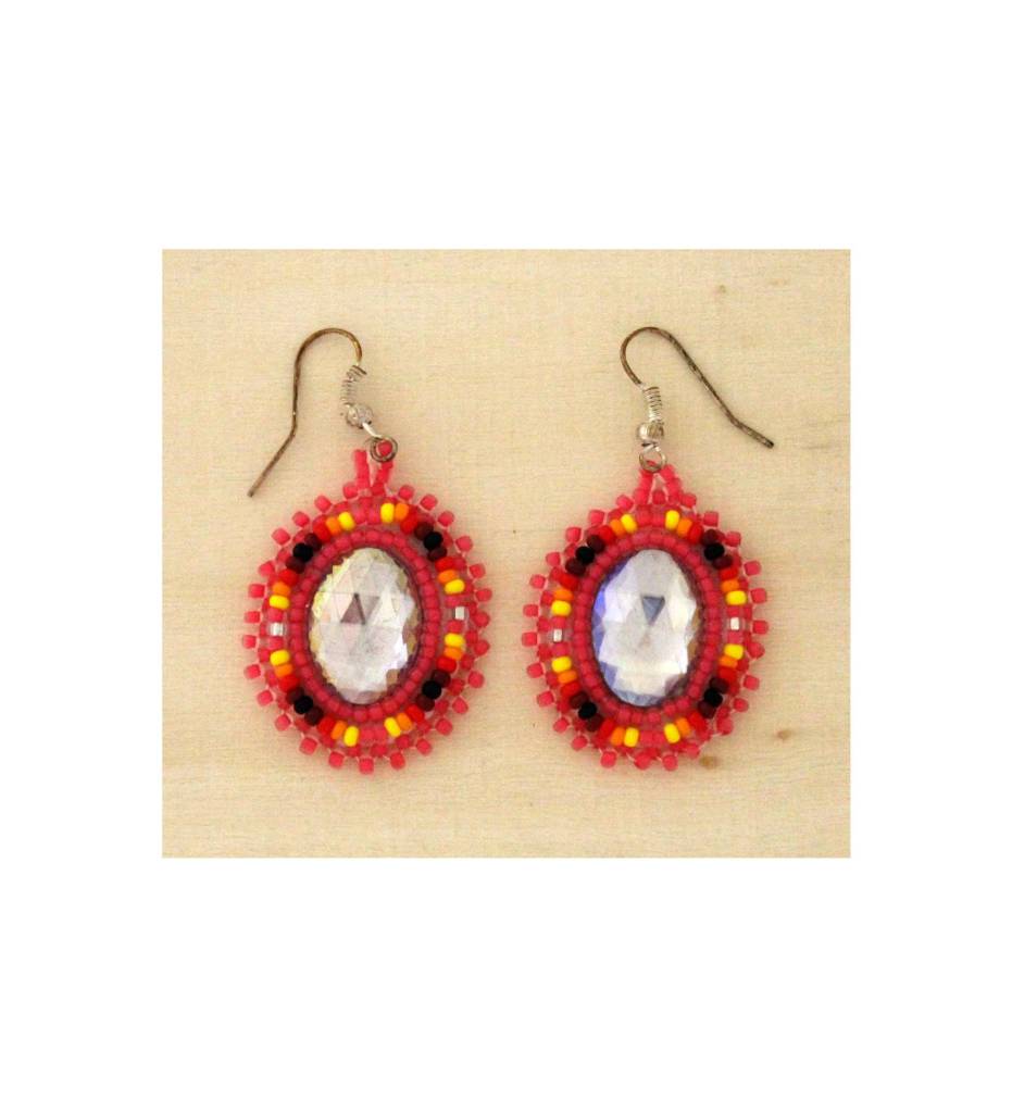 Sj Multi Colored Earrings The Choctaw Sj Multi Colored Earrings