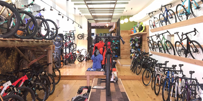 Inside Reser Bicycle located minutes from Cincinnati, OH