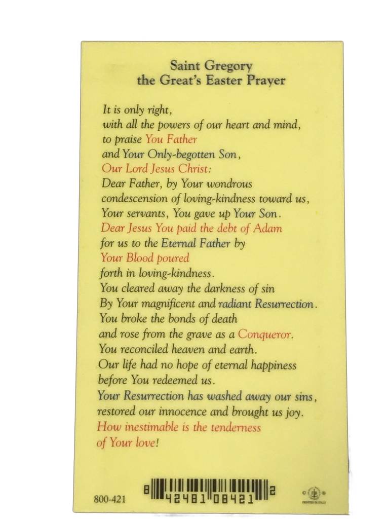 St. Gregory the Great's Easter Prayer TheActsStore