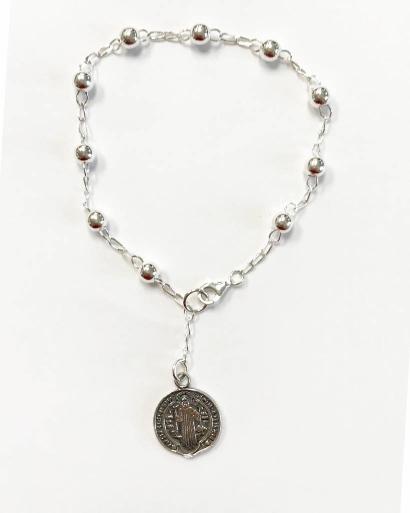 St Benedict Medal Ss Rosary Bracelet Theacts St Benedict Medal Ss Rosary Bracelet