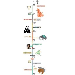 Mimilou English Height Chart Wall Sticker