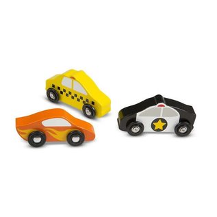 Melissa & Doug Wooden Cars Set - 9 Pieces