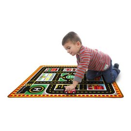 Melissa & Doug Round The City Rescue Rug & Vehicle Set