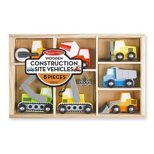 Melissa & Doug Wooden Construction Site Vehicles