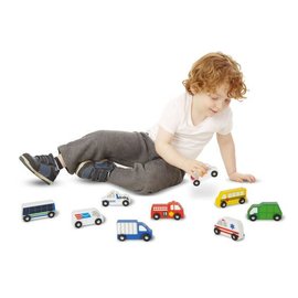 Melissa & Doug Wooden Town Vehicles Set