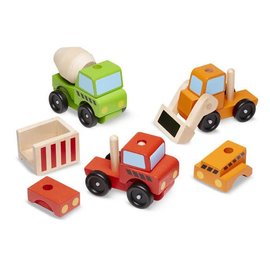 Melissa & Doug Stacking Construction Vehicles