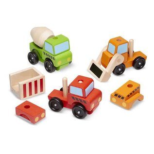 Melissa & Doug Stacking Construction Vehicles