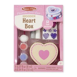 Melissa & Doug Decorate-Your-Own Wooden Heart Box