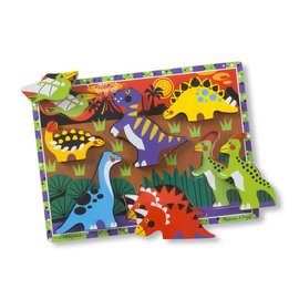 Melissa & Doug Dinosaurs Chunky Puzzle - 8 Pieces