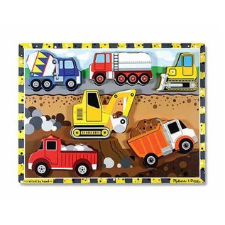 Melissa & Doug Construction Chunky Puzzle - 8 Pieces