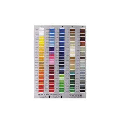 Isacord Color Thread Chart