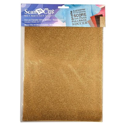 Iron-on Sheet - Glitter 4 Colors