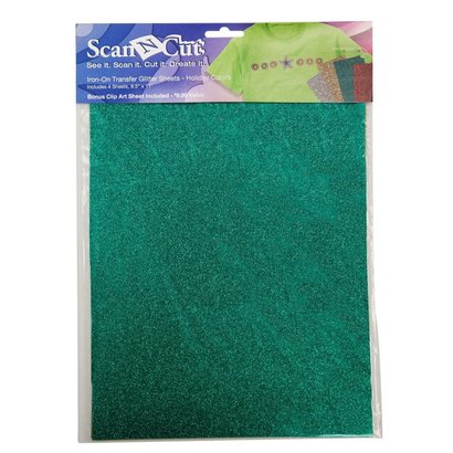 Iron-on Sheet - Glitter Holiday 4 Color
