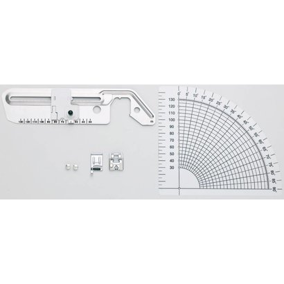 Circular Attachment Bundle; includes: 1-Circular Attachment, 1-Braiding Foot, 1-Cording Foot, 1-Protractor. Fits Innov-is 4500D.4000D.2500D.1500D.1000.1200, NX650Q . 450Q . 450.250, Inno-vis 80.40.900D and NV6000D