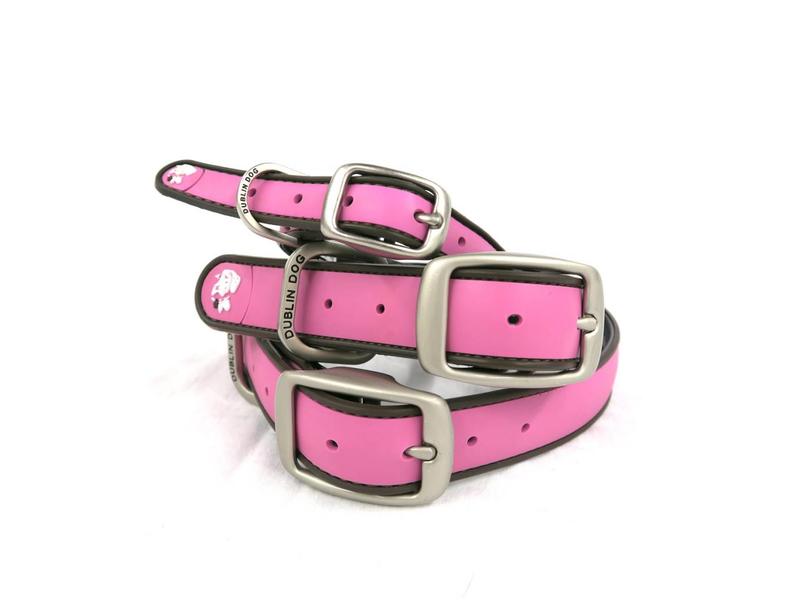 Dublin Dog Pink Waterproof Collar Feed Pet Purveyor