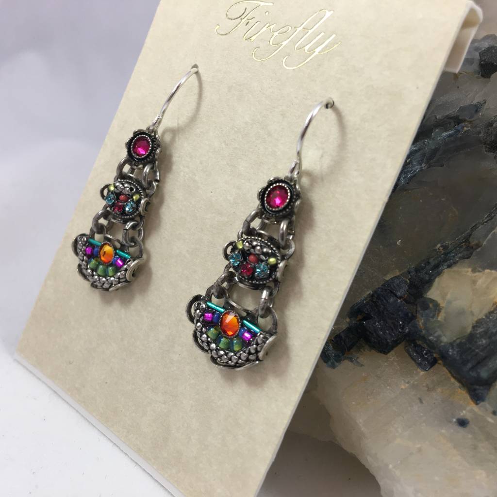 Swarovski Crystal Three Tier Emma Earrings La Boutique Swarovski Crystal Three Tier Emma Earrings