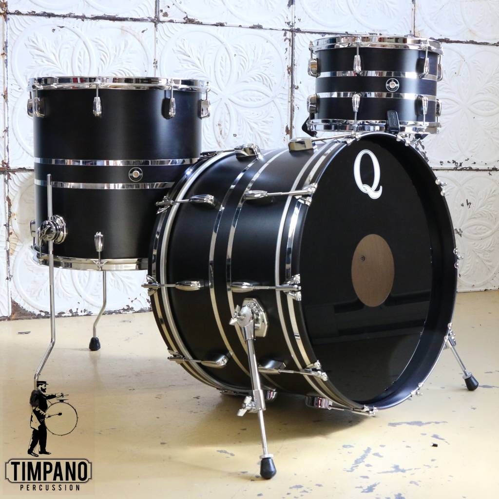 Batterie Q Drum Maple Satin Black/Chrome 221216po Timpanopercussion