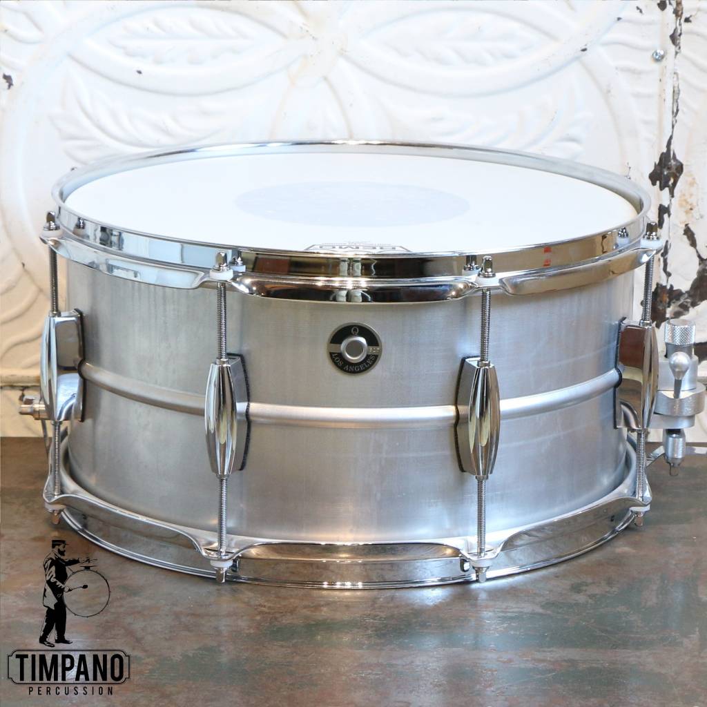 Q Drum Company Q Drum Co Gentlemen's Aluminum Snare Drum 14X7in