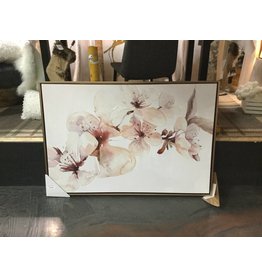 cadre fleurs en aquarelle