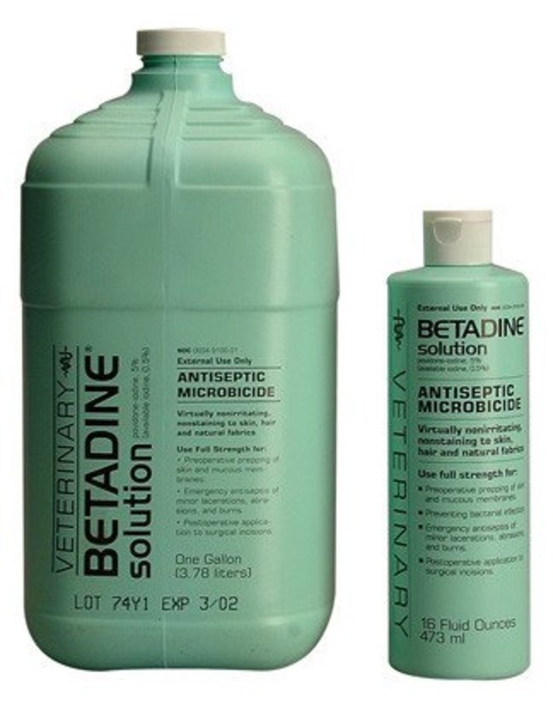 Betadine Solution 16oz Gass Horse Supply & Western Wear
