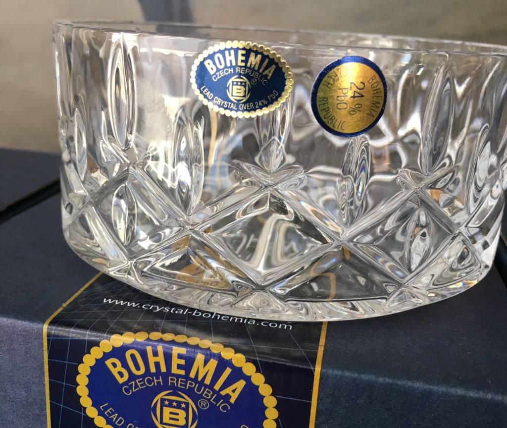Bohemia Crystal Wine Bottle Holder PERFECTION! European Splendor®