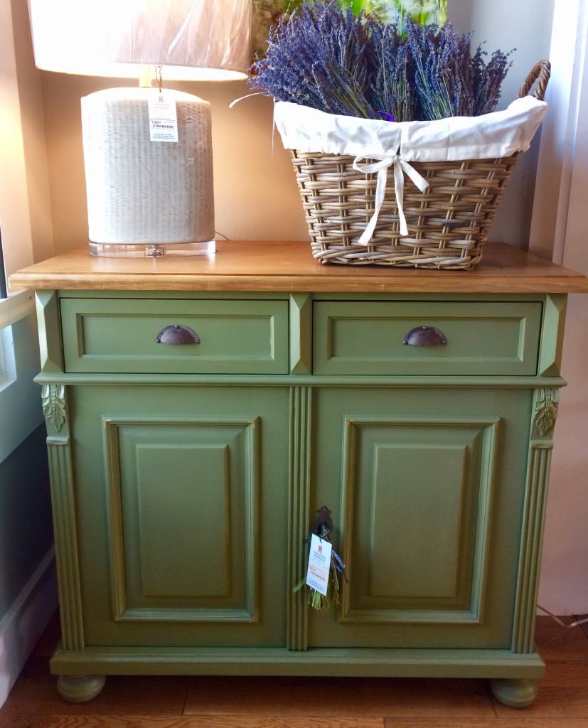 2 Door Solid Wood Buffet Sage Green European Splendor®