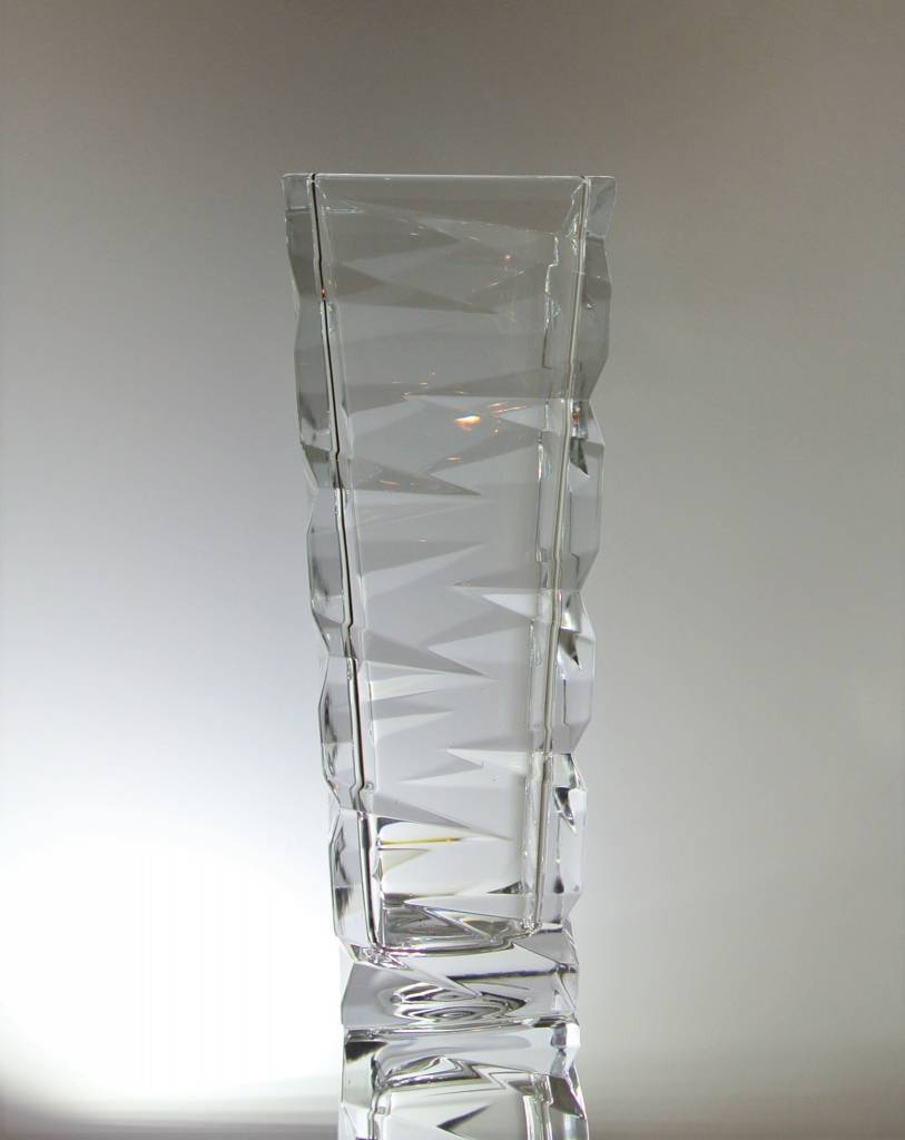 Amazing Bohemia Crystal Vase 12.5" x 5" x 5". AMAZING European