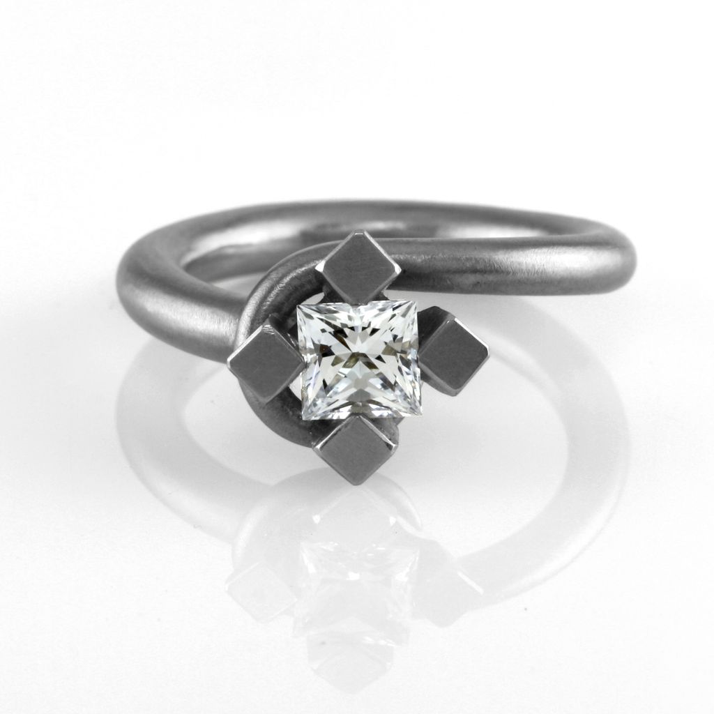 square prong setting . ring kara daniel Jewelry