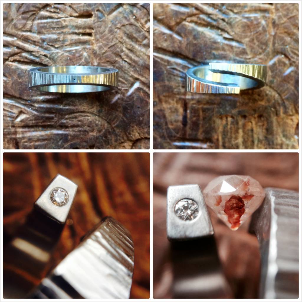 natural colored diamond ‘star-crossed’ ring