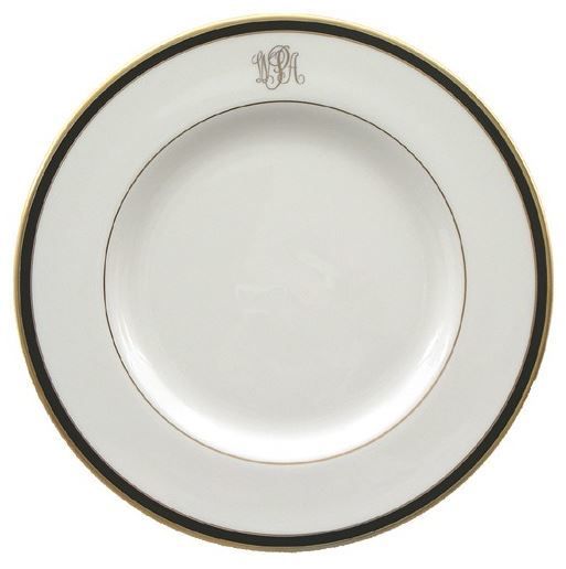 Signature Monogrammed Dinner Plate Timeless Table