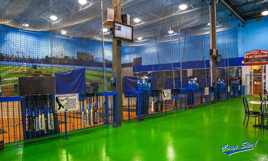 Coup Sûr! Canada's largest indoor hitting facility Baseball Town