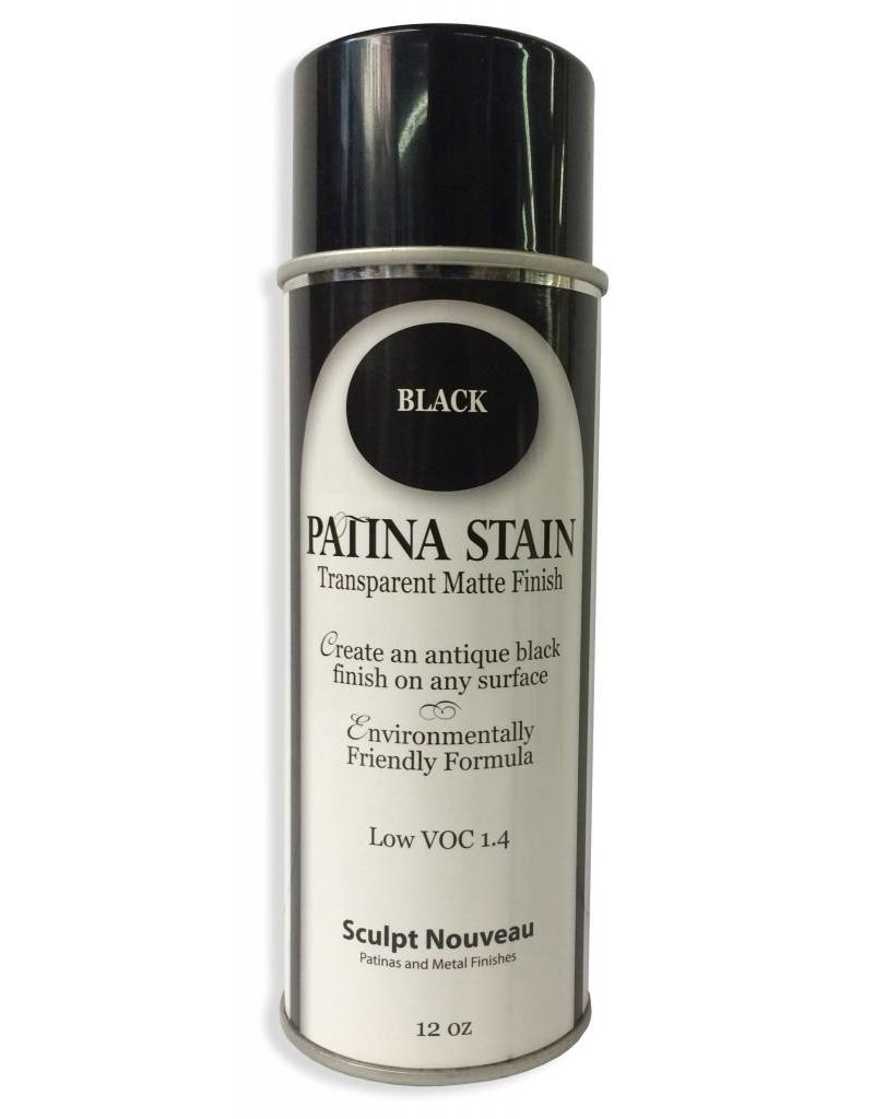 Black Patina Stain EF Matte 12oz Spray Can The Compleat Sculptor