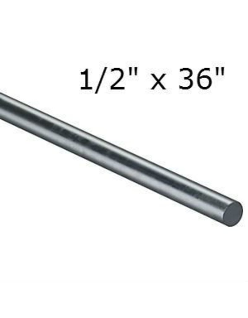 Galvanized Rod 1/2'' x 36'' The Compleat Sculptor The Compleat Sculptor