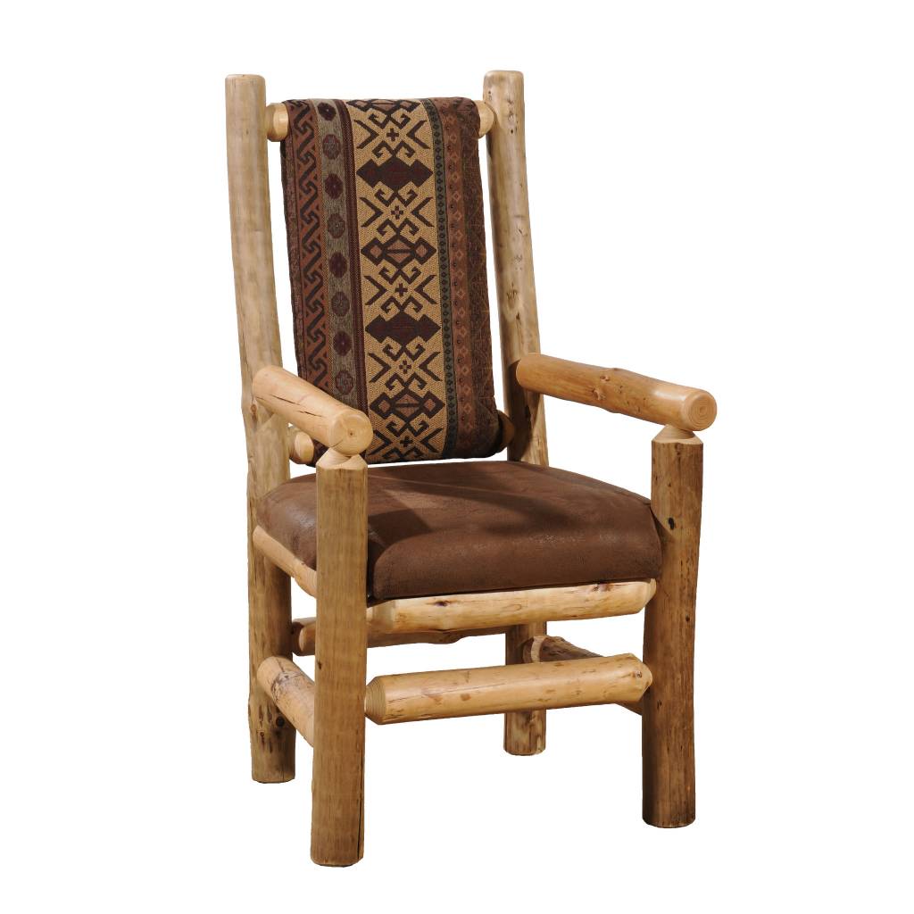 Kelly Barn Log Dining Chair W Arms Home Furnishings Kelly Barn Log Dining Chair W Arms