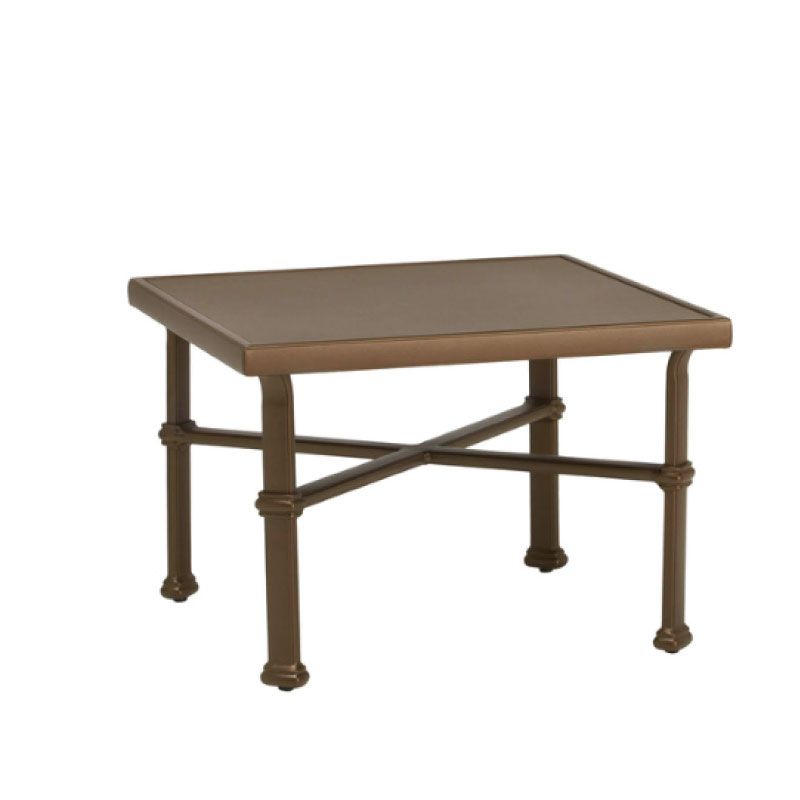 BROWN JORDAN FREMONT 26 SQUARE OCCASIONAL TABLE ALUMINUM TOP Kolo