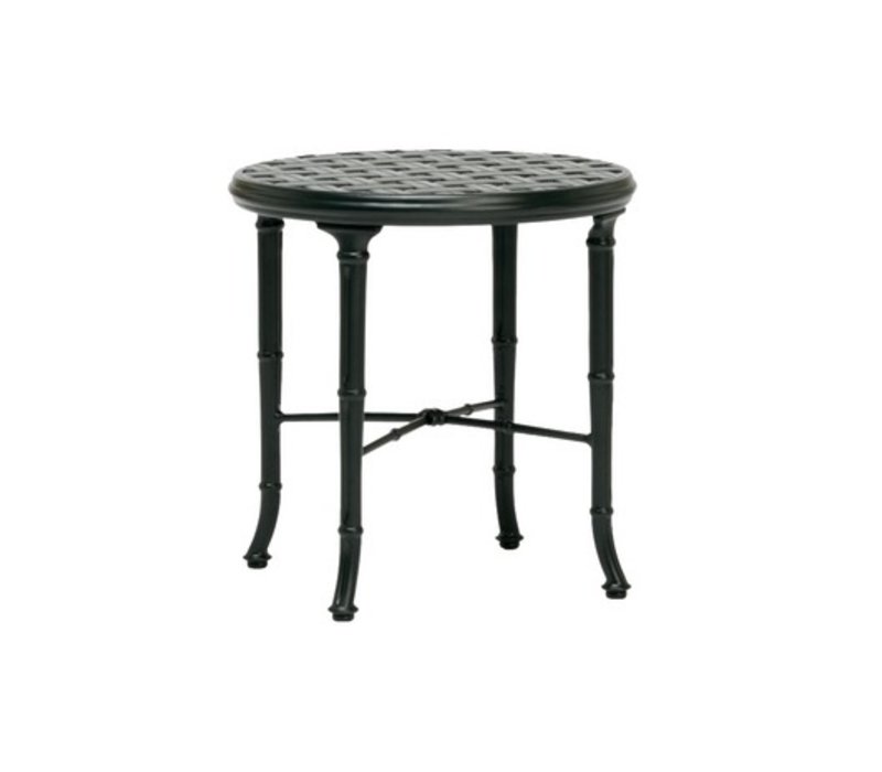 Brown Jordan Calcutta 21 Inch Cast Aluminum Side Table Kolo Collection Calcutta 21 Inch Cast Aluminum Side Table