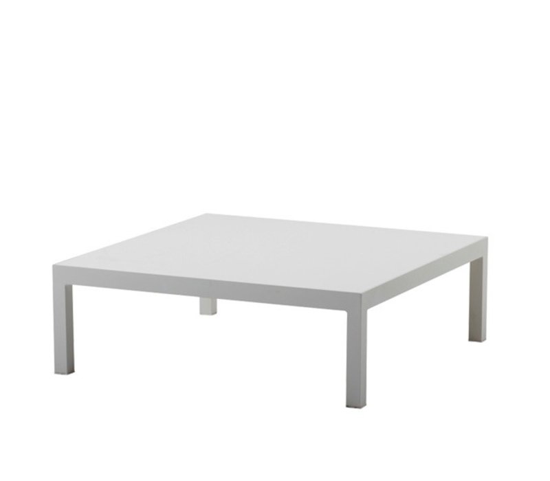 Cane Line 35x35 Coffee Table White Aluminum Base With 35x35 Coffee Table White Aluminum Base With Ceramic Top