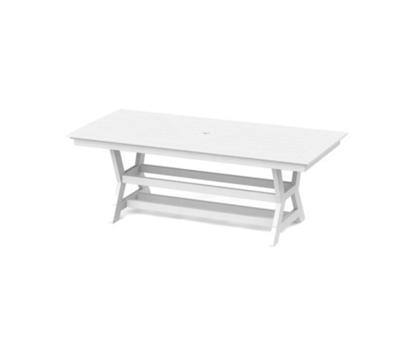 Seaside Casual Sym 36 X 80 Dining Table White Kolo Collection Sym 36 X 80 Dining Table White