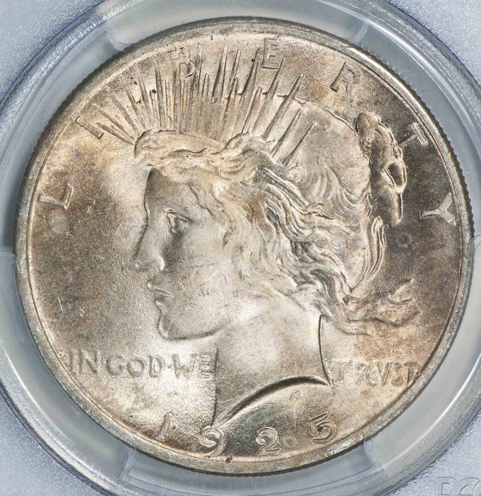 1925 PCGS MS63 Peace Silver Dollar - Sahara Coins & Precious Metals