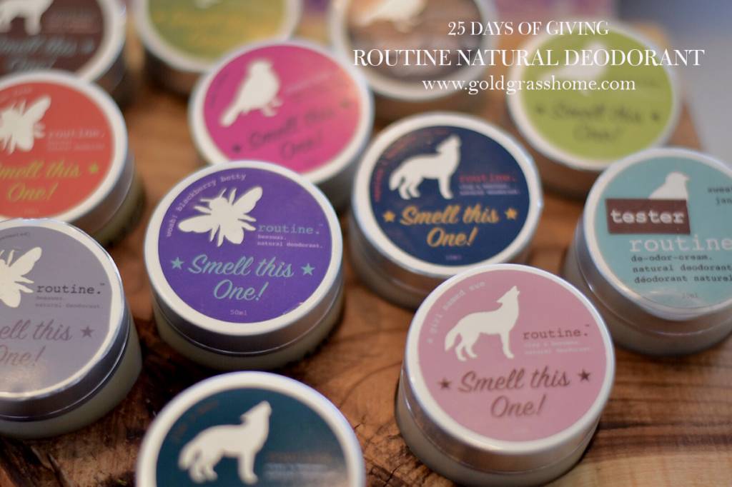 25 days of Giving – Day 24: Routine Deodorant