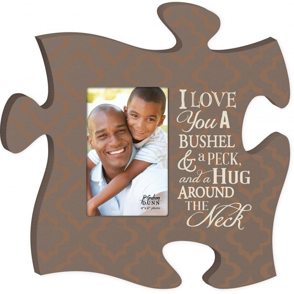 P Graham Dunn I Love You Picture Frame Puzzle Piece Home I Love You Picture Frame Puzzle Piece