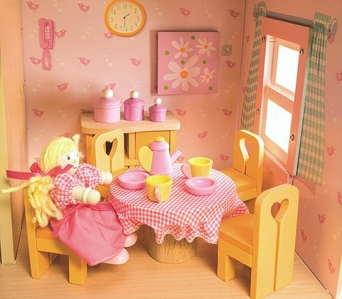 Sugar Plum Dining Room Set Dollhouse Furniture By Le Toy Van In Le Toy Van Sugar Plum Dining Room Set By