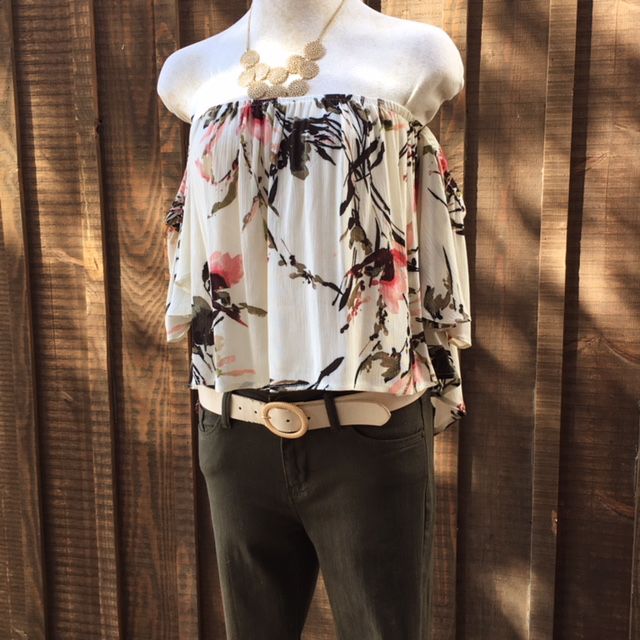 Off Shoulder Hi Low Top