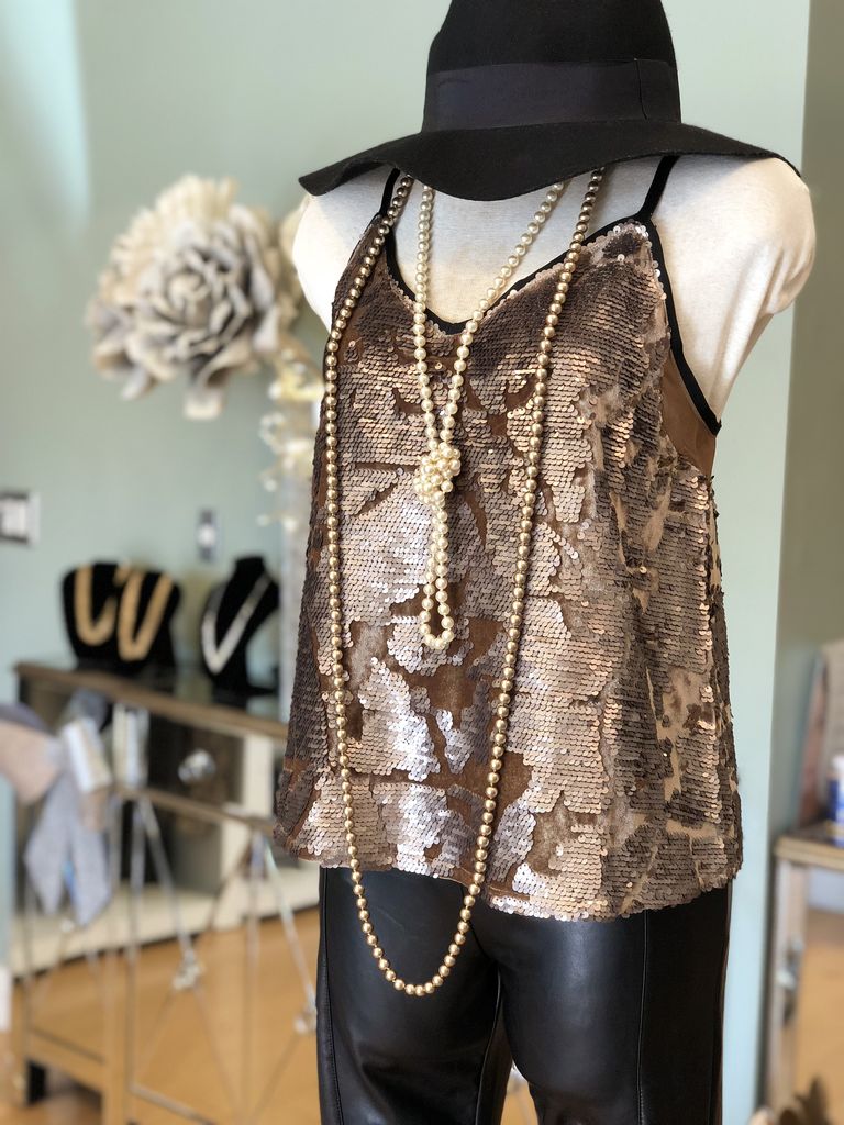 Sequin Patterned Tank