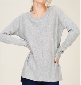 Crew Neck Sweater Top