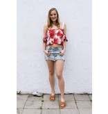 Palm Print Crop Top