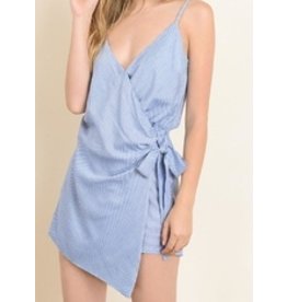 Striped Wrap Romper