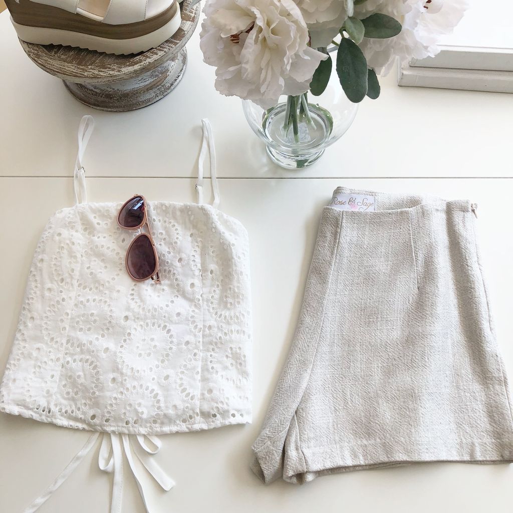 Emma Eyelet Tank
