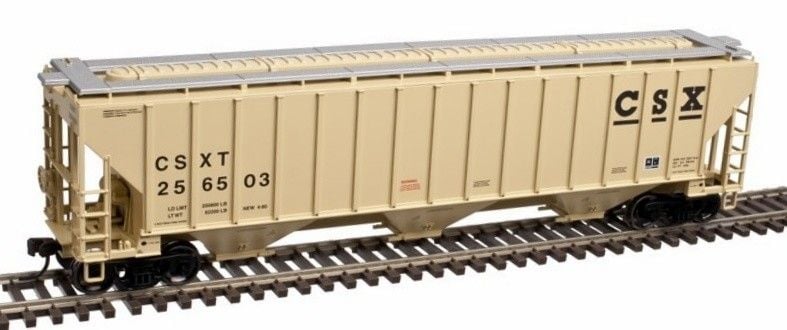 Atlas HO CSX # 256503 Thrall 4750 Covered Hopper # 20003932 - Trains 